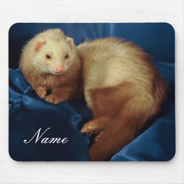 Personalised Pet Ferret Mouse Mat (Front)