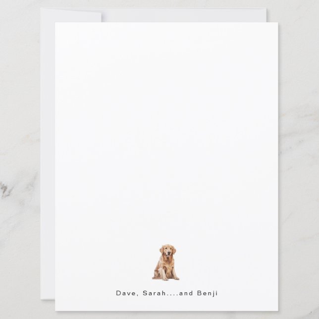 Personalised Pet Included Stationery (Front)