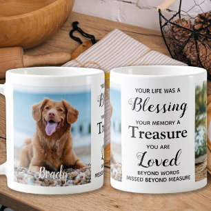 Personalised Pet Loss Keepsake Dog Memorial Photo Coffee Mug