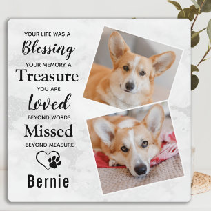 Personalised Pet Loss Photo Pet Memorial Plaque