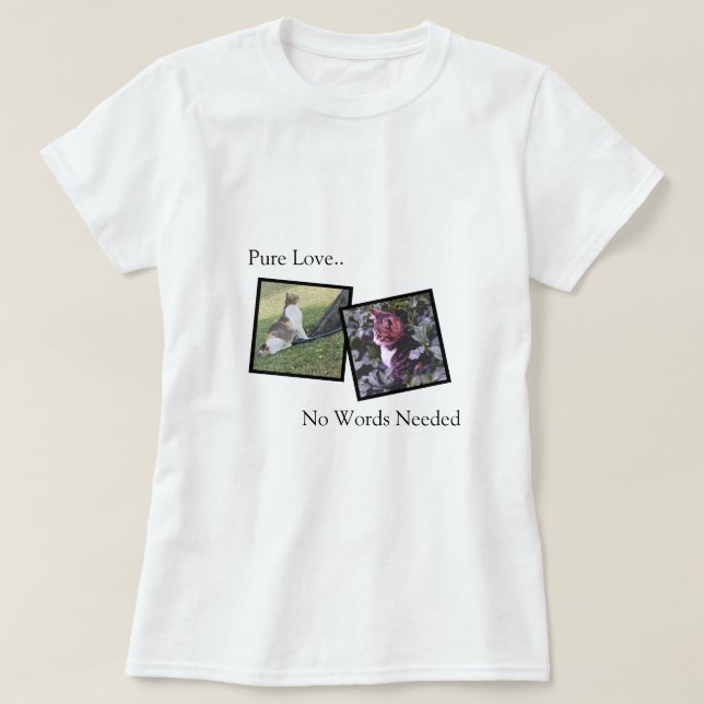 Personalised Pet Lover T-shirt (Design Front)