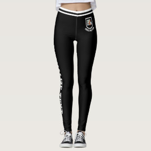 Personalised Pet Lover Vintage White Black Cat Mum Leggings