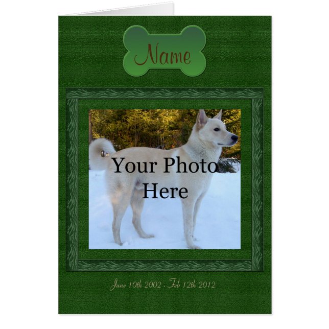 Personalised Pet Memorial (Front)