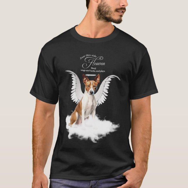Personalised Pet Memorial Basenji Dog T-Shirt (Front)