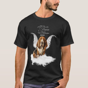 Personalised Pet Memorial Basset Hound Dog T-Shirt