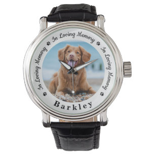 Personalised Pet Memorial Custom Dog Photo Watch
