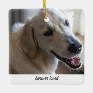 Personalised Pet Memorial Gift Dog Lover Forever Ceramic Ornament