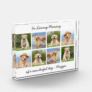 Personalised Pet Memorial In Loving Memory Photo Block