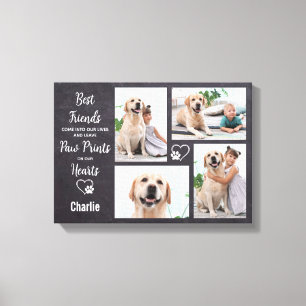 Personalised Pet Memorial Keepsake Photo Collage Canvas Print