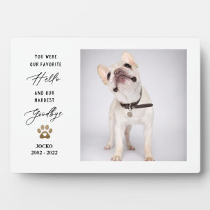 Personalised Pet Memorial Pet Loss Photo Collage Plaque