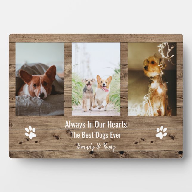 Personalised Pet Memorial Pet Loss Photo Collage   Plaque (Front)