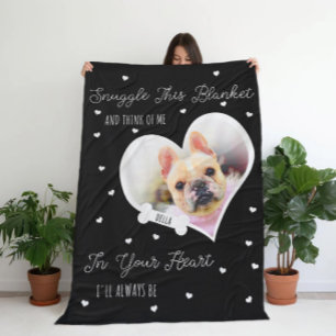 Personalised Pet Memorial Pet Loss Photo Gift Fleece Blanket