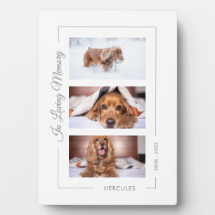 Personalised Pet Memorial Photo Collage Plaque
