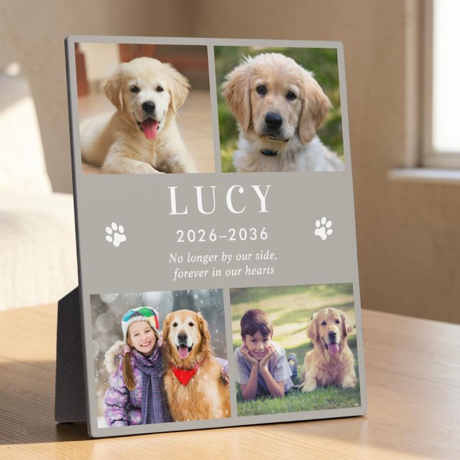 Personalised Pet Memorial Photo Collage Plaque (Personalized Pet Memorial Photo Collage Plaque)