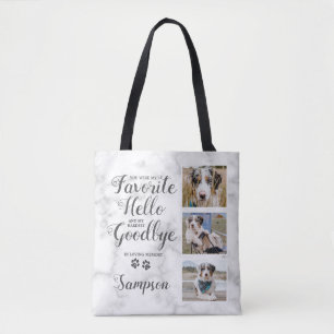 Personalised Pet Memorial Photo Collage  Tote Bag