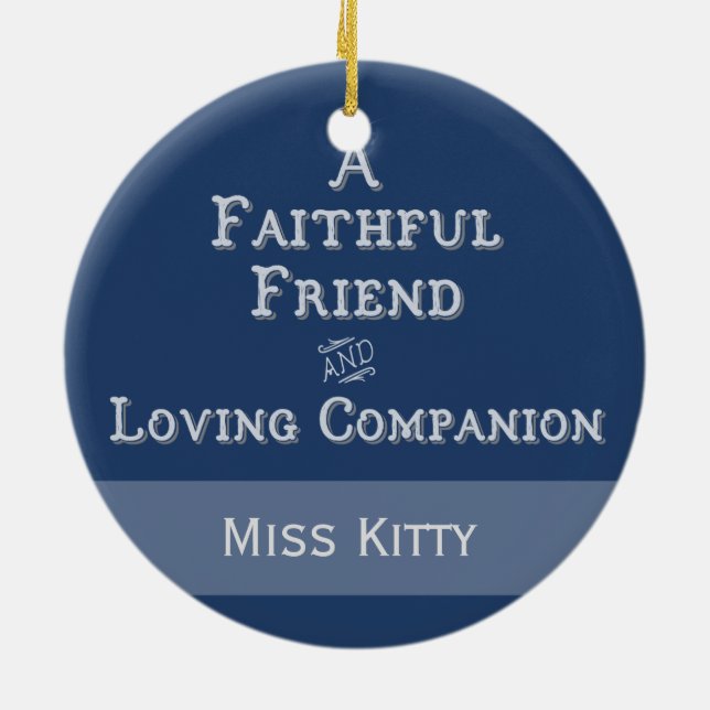 Personalised Pet Memorial Photo Ornament (Back)