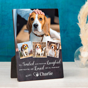 Personalised Pet Memorial Remembrance Poem 4 Photo Plaque