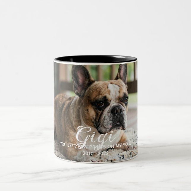 Personalised Pet Memorial Two-Tone Coffee Mug (Center)