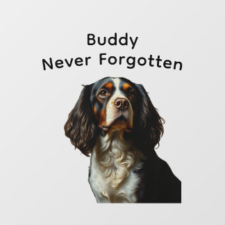Personalised Pet memorial Window Cling