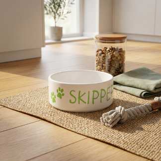 Personalised Pet Name Ceramic Bowl: Perfect Gift! Bowl