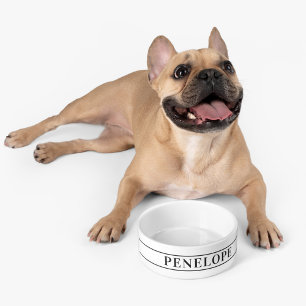 Personalised Pet Name Modern Custom Bowl