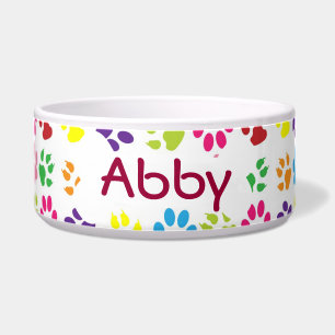 Personalised Pet Name Paw print Pattern