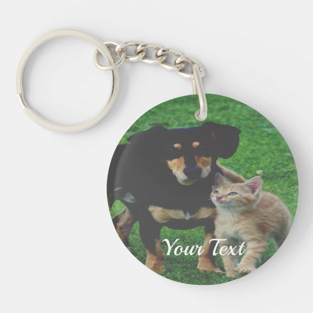 Personalised Pet Photo Acrylic Keychain (Front)