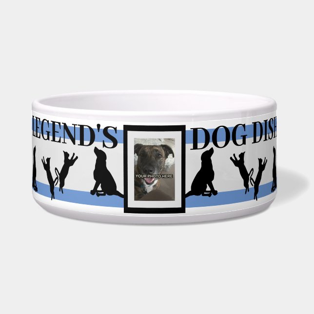 Personalised Pet Photo and Name Bowl (Front)