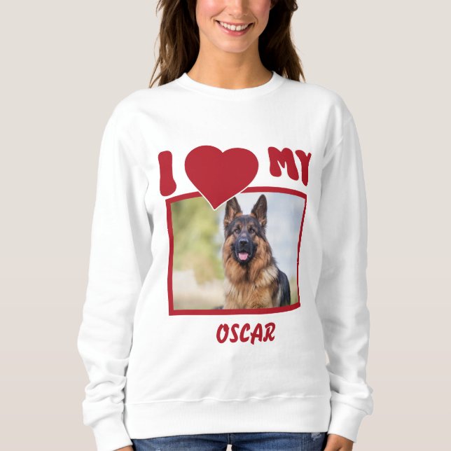  Personalised Pet Photo and Name Sweatshirt (Front)