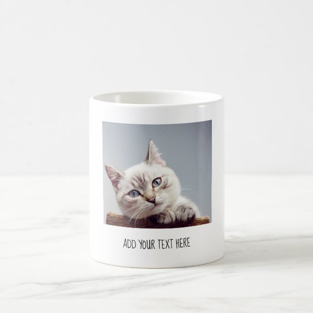 Personalised Pet Photo and Text Coffee Mug (Center)