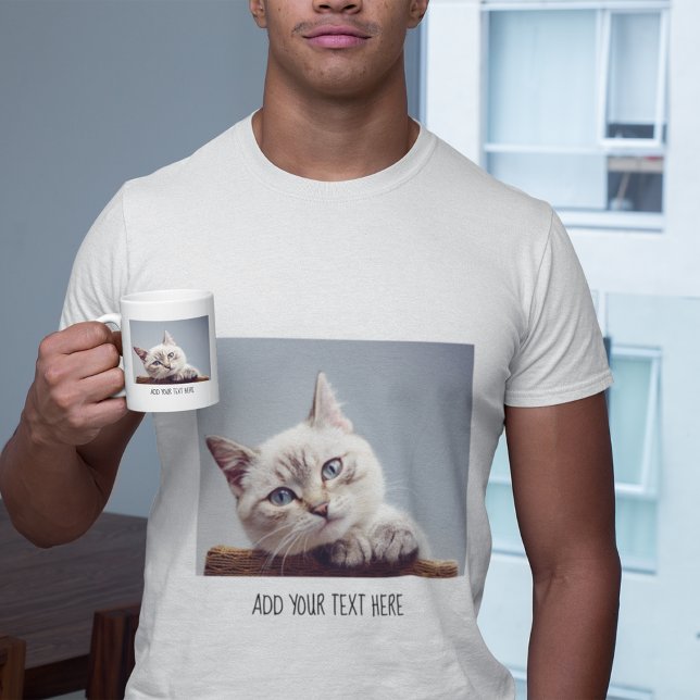 Personalised Pet Photo and Text T-Shirt (Creator Uploaded)