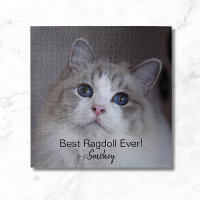 Personalised Pet Photo Best Ragdoll Cat Ever Jigsa