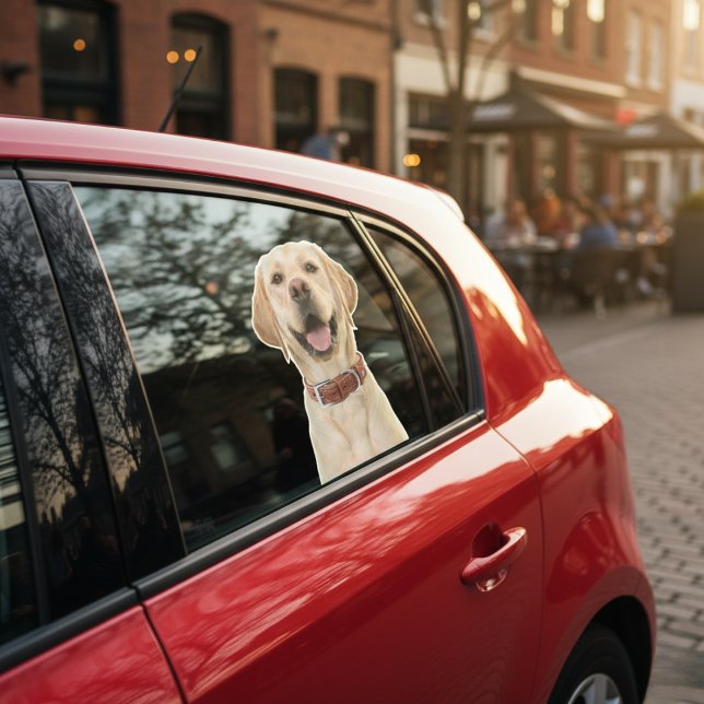 Personalised Pet Photo Car Window Sticker (Personalized Pet Photo Car Window Sticker)