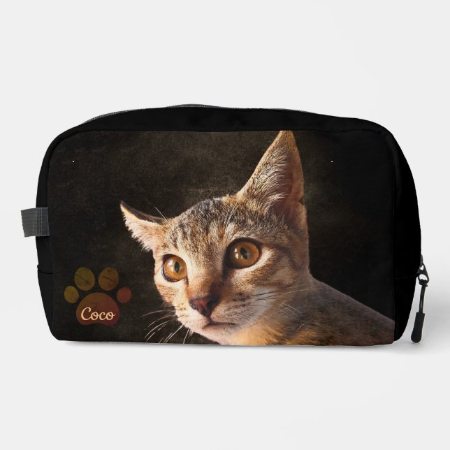 Personalised Pet Photo Cat Dog Keepsake Template Dopp Kit (Front)