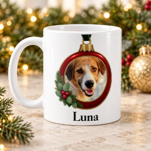 Personalised Pet Photo Christmas Ornament Mug