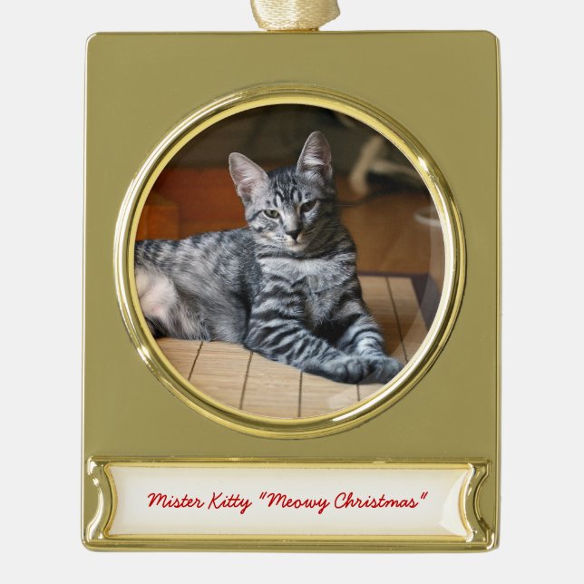 Personalised Pet Photo Christmas Ornaments (Front)