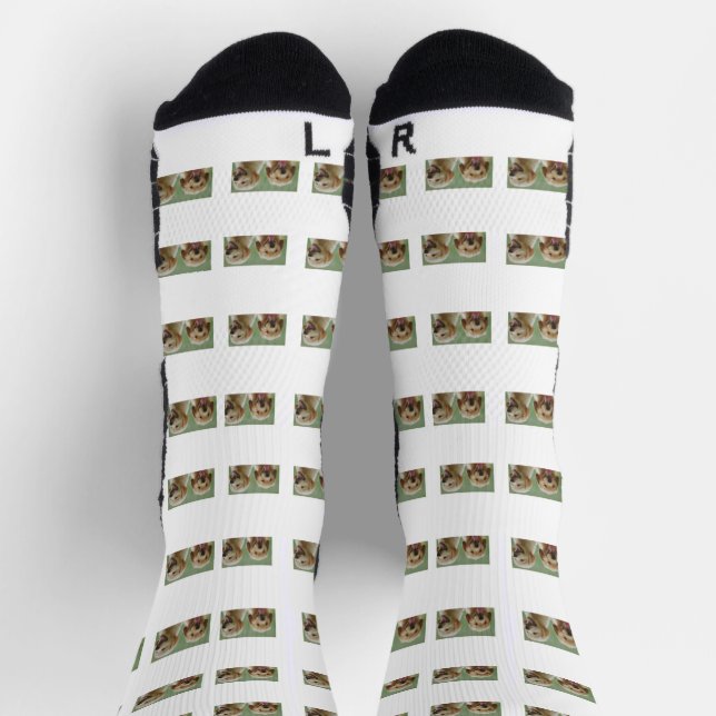 Personalised Pet Photo Collage Socks (Top)