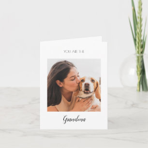 Personalised Pet Photo Dog Grandma Mother's Day Card