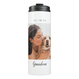 Personalised Pet Photo Dog Grandma Mother's Day Thermal Tumbler