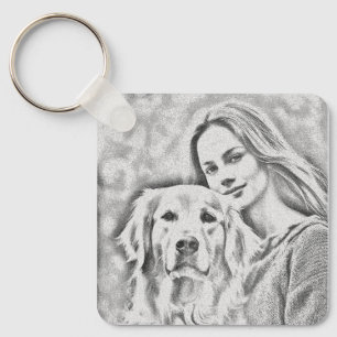 Personalised Pet Photo Dog Lover Keepsake Keychain