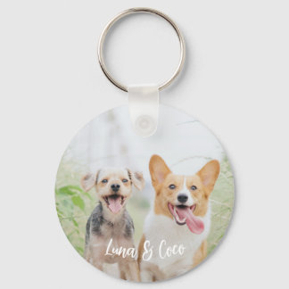 Personalised Pet Photo Dog Lover Keepsake Keychain