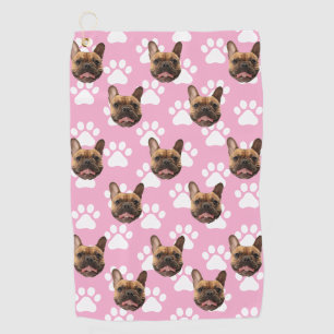 Personalised Pet Photo Face Gift For Golfer Custom Golf Towel