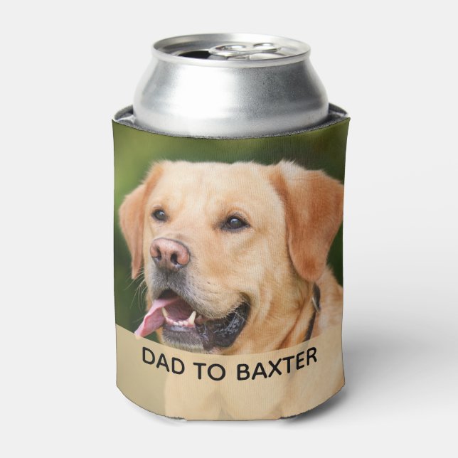 Personalised Pet Photo Father's Day Can Cooler (Can Front)