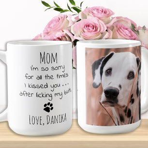Personalised Pet Photo Funny Dog Mum Coffee Mug