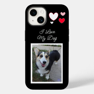 Personalised Pet Photo I Love my Dog   Case-Mate iPhone 14 Case