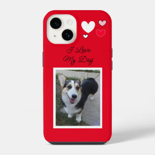Personalised Pet Photo I Love my Dog  iPhone 14 Case