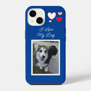 Personalised Pet Photo I Love my Dog iPhone 14 Case