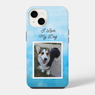 Personalised Pet Photo I Love my Dog iPhone 14 Case