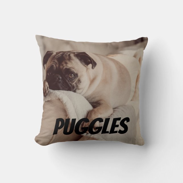 Personalised Pet Photo Keepsake Memory Pillow (Front)