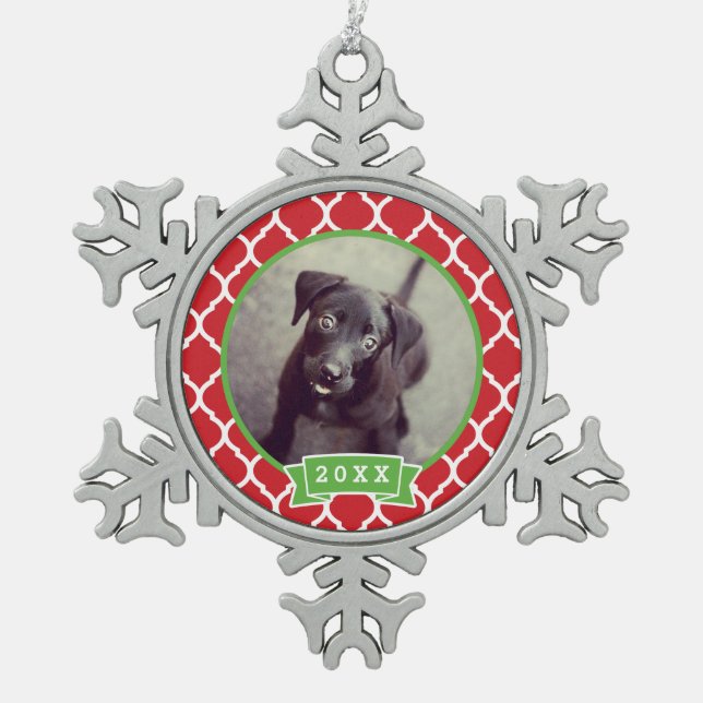 Personalised Pet Photo Keepsake Ornament (Front)
